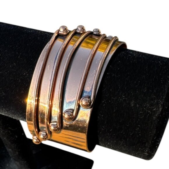 Renoir Jewelry - Vintage Mid Century Signed Renoir Copper Cuff Bracelet